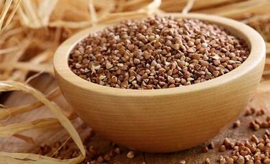 Estimated menu of buckwheat diet