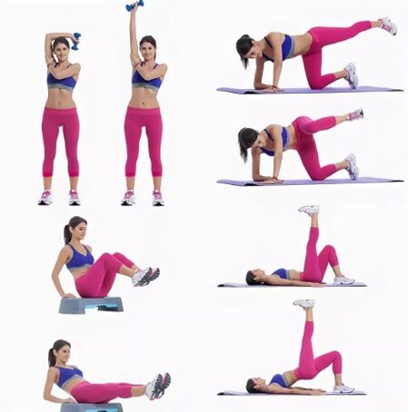 The basic complex of effective exercises