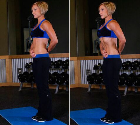 Vacuum vacuum on the abdomen from fat